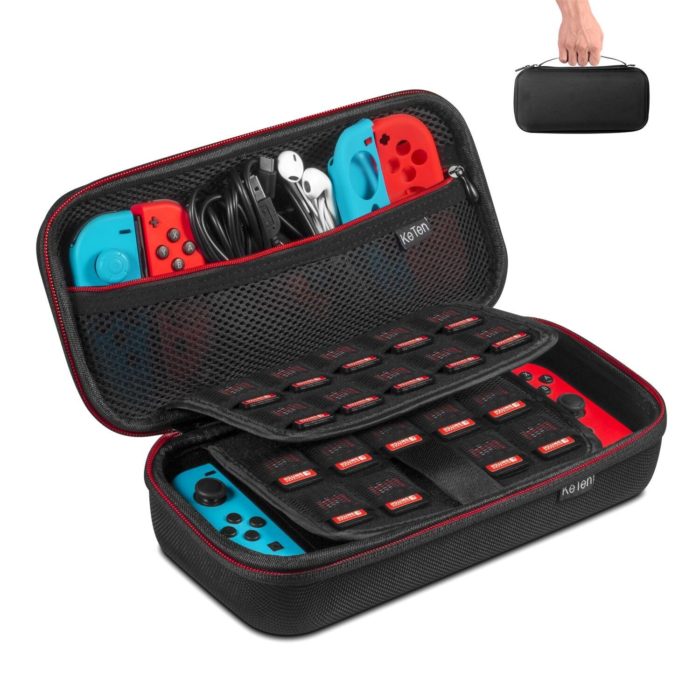 Estuche para nintendo switch en color negro 