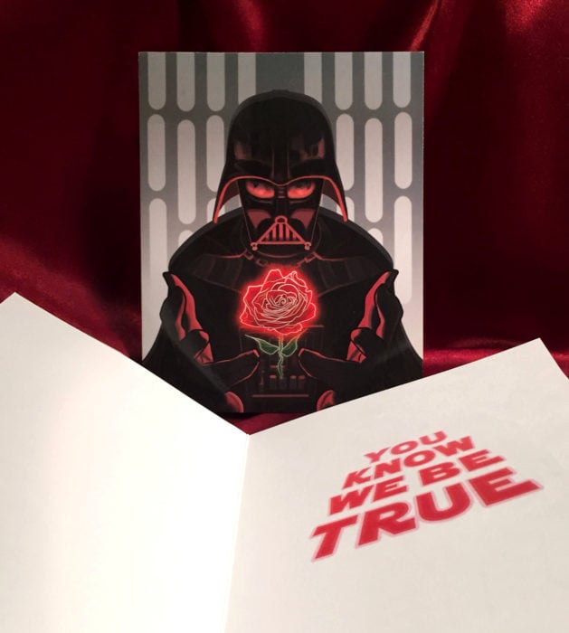 El ilustrador PJ McQuade crea tarjetas de San Valentín de famosos y películas para gemte geek; Darth Vader, Star Wars