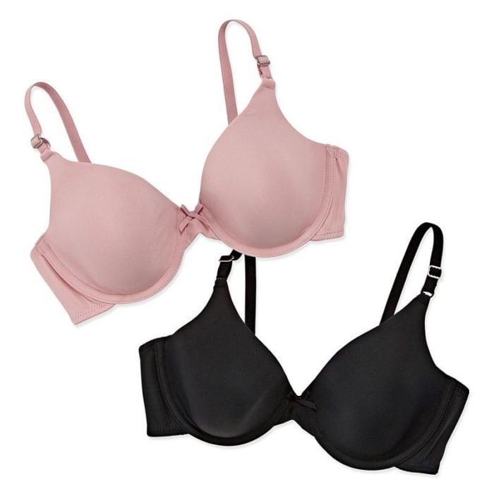 Sostenes de colores rosa y negro
