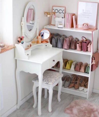 15 Hermosas ideas para remodelar el tocador de tu habitación