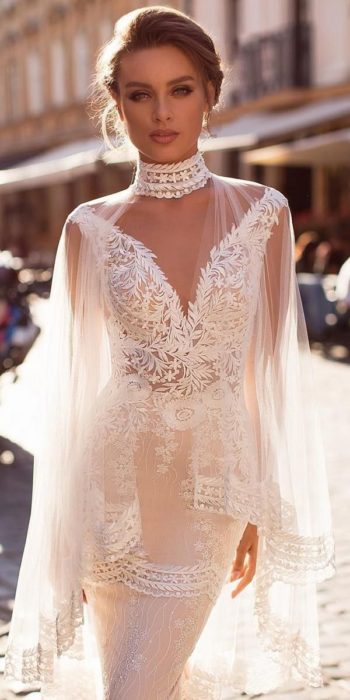 Vestido de novia de tendencia y sugerido por los diseñadores