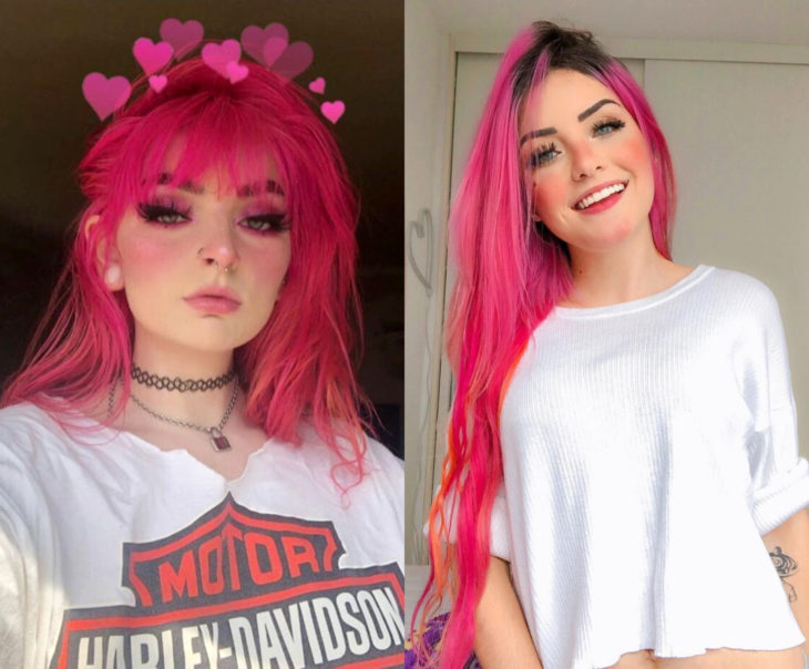 Tonos de rosa para pintarte el cabello; hot pink, fuerte