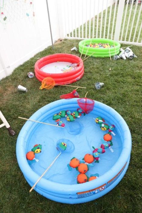 Juego de pesca para niño el alberquita inflable