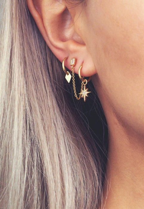 Aretes, tres diferentes modelos