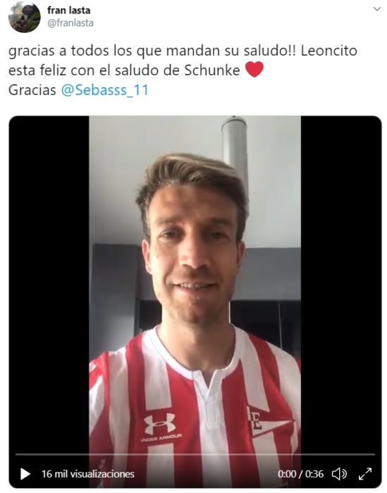 Felicitación de Jonathan Schunke