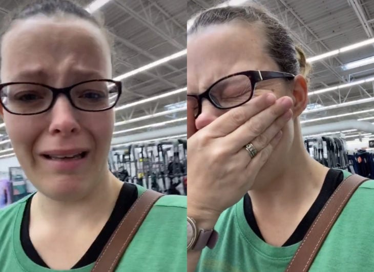 Mamá llora porque no le puede comprar pañales a su bebé por compras de pánico
