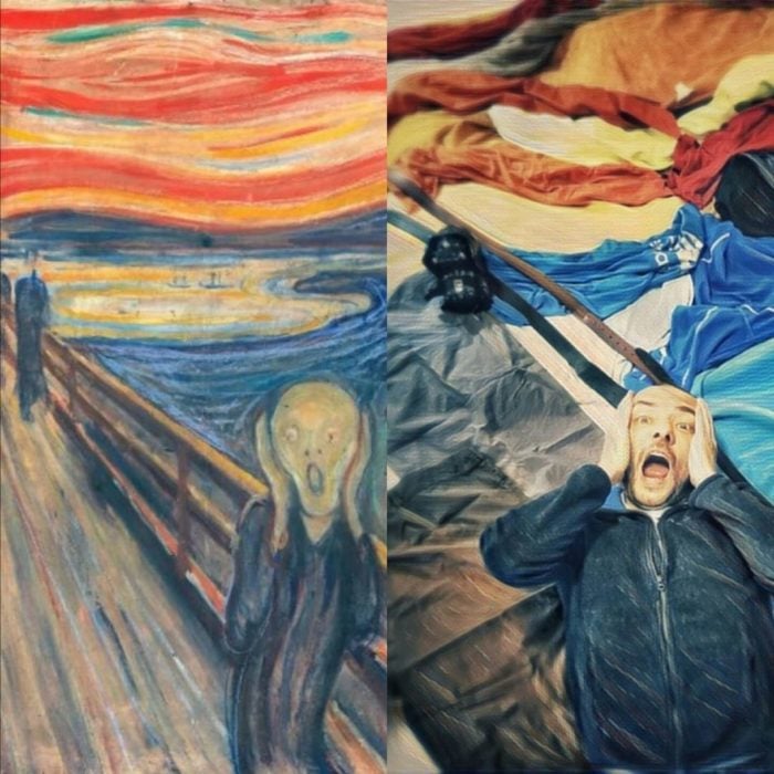 Replica de El grito, de Edvard Munch