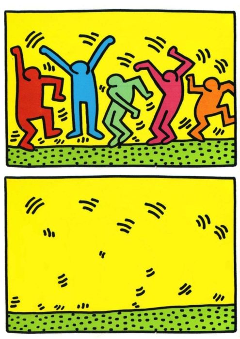 Dance de Keith Haring con y sin protagonistas 