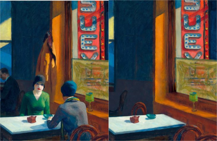 Chop Suey de Hopper Edward con y sin personas