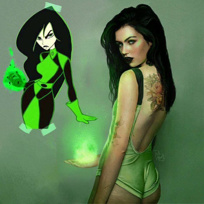 Ilustración de Shego luciendo como adolescente