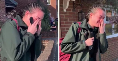 Paramédica rompe en llanto cuando vecinos le aplauden por su labor