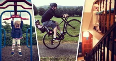 Edita fotos de su bebé en escenarios de riesgo e internet está confundido con el resultado