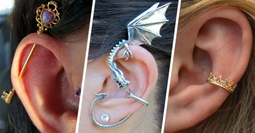 15 Preciosas perforaciones en la oreja que te fascinarán