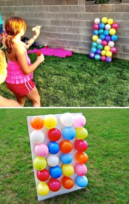 Minijuegos de feria para tronar globos de colores