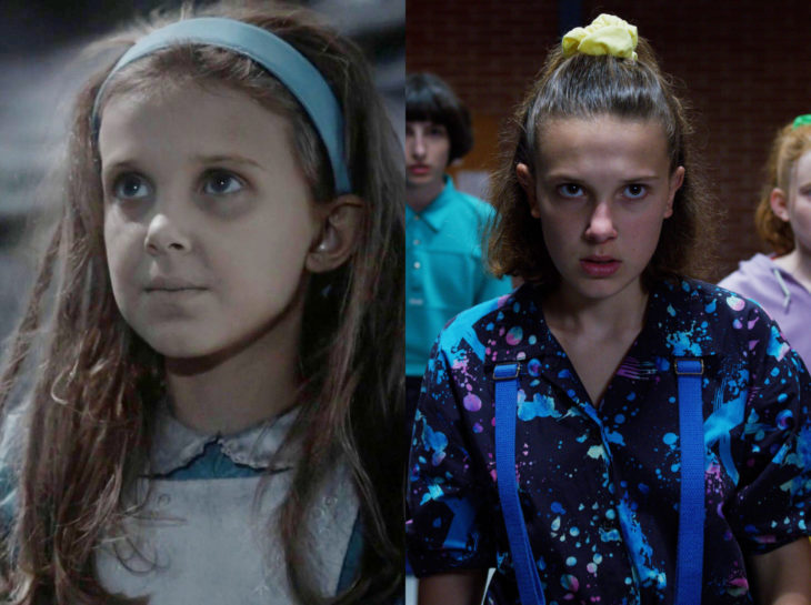 Actores jóvenes de la Generación Z antes y después; Millie Bobbie Brown, Érase una vez el País de las Maravillas, Stranger Things, Once