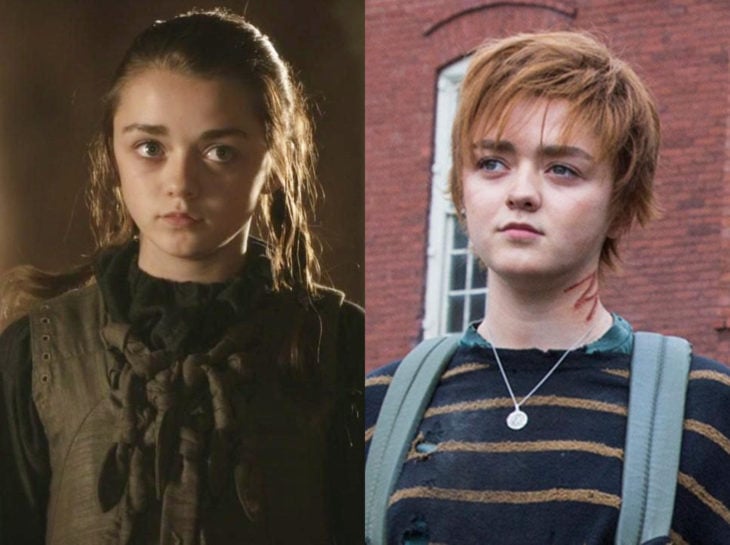 Actores jóvenes de la Generación Z antes y después; Maisie Williams, Arya, Los nuevos mutantes