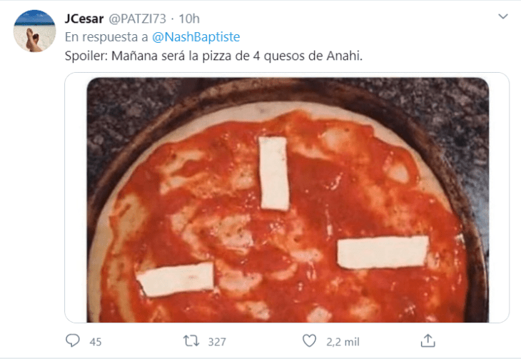 Comentarios en Twitter sobre enfrijoladas de Anahí