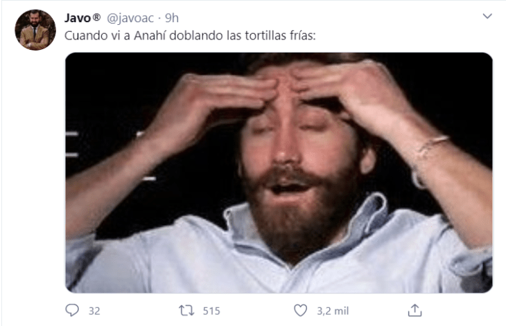 Comentarios en Twitter sobre enfrijoladas de Anahí