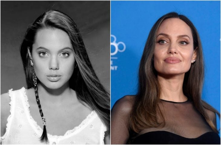 Angelina Jolie de joven y actualmente 