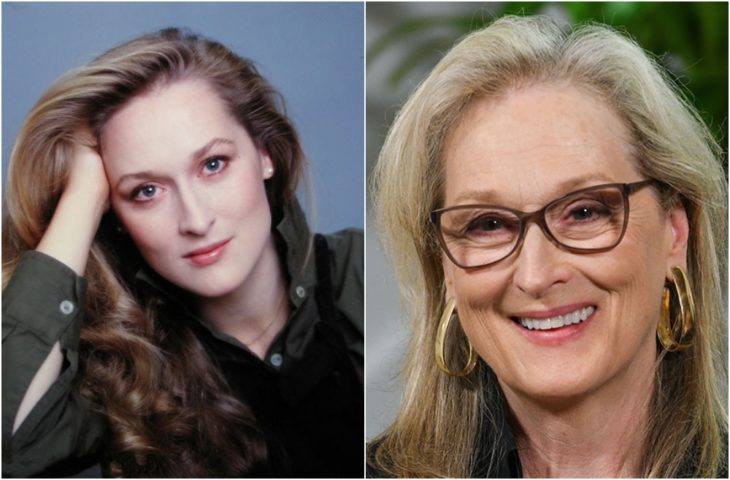 Meryl Streep de joven y en la actualidad 