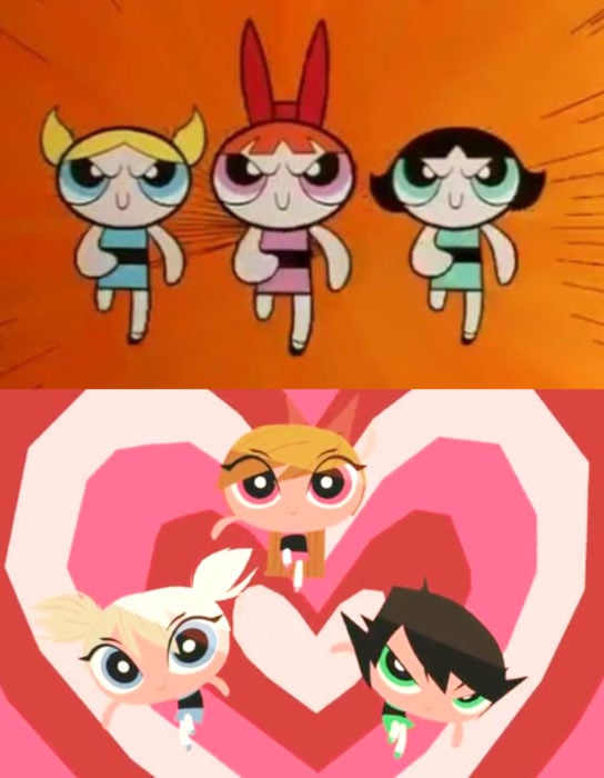 Caricaturas antes y después; Las chicas superpoderosas