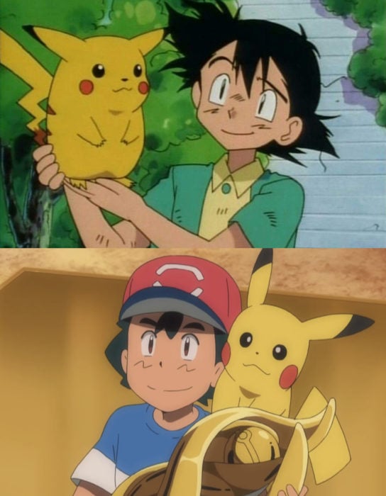 Caricaturas antes y después; Pokémon