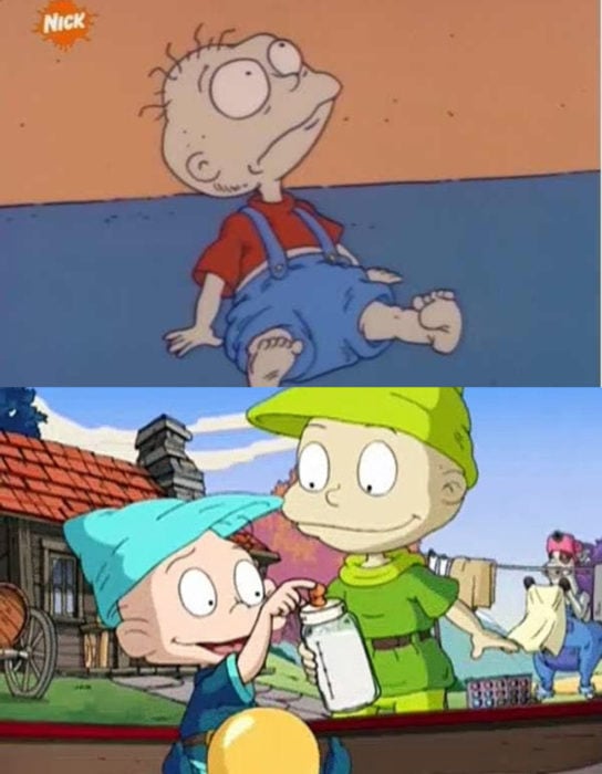 Caricaturas antes y después; Aventuras en pañales