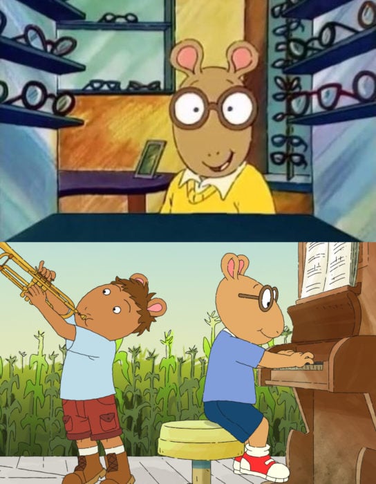 Caricaturas antes y después; Arturo