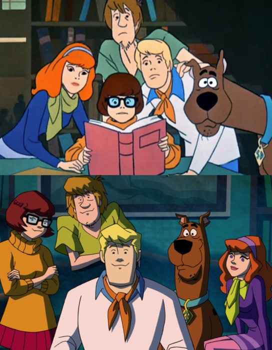 Caricaturas antes y después; Scooby Doo
