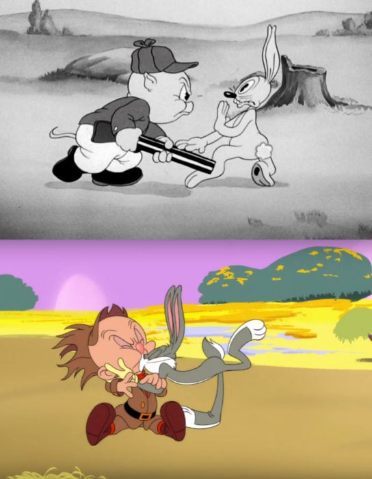 Caricaturas antes y después; Bugs Bunny