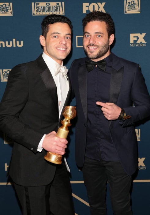 Rami y Sami Malek en la entrega de los premios Bafta de 2019