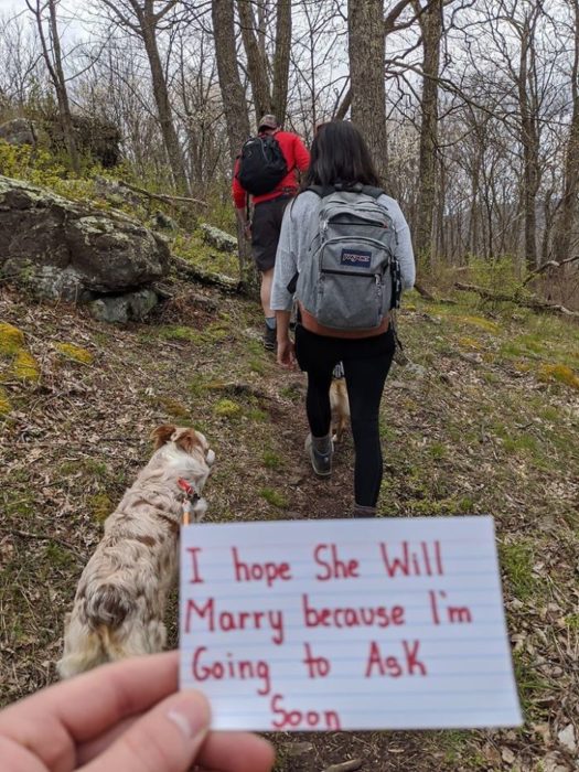 Chico pide matrimonio a su novia en la cima de una montaña