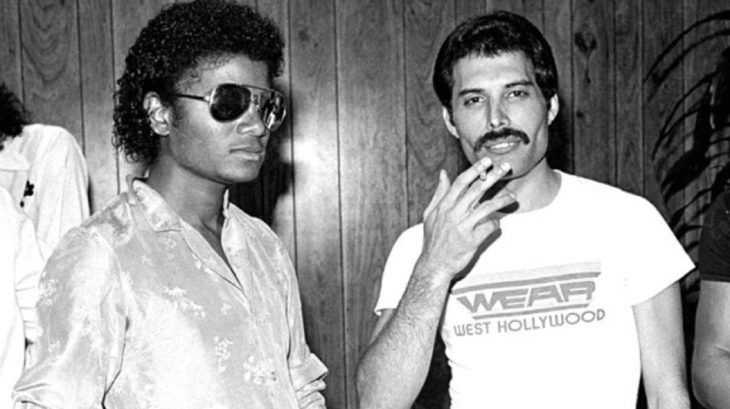 Freddie Mercury junto a Michael Jackson 