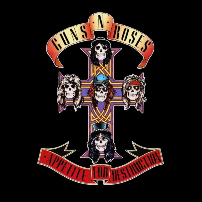 Portada del disco Appetite For Destruction de Guns N' Roses