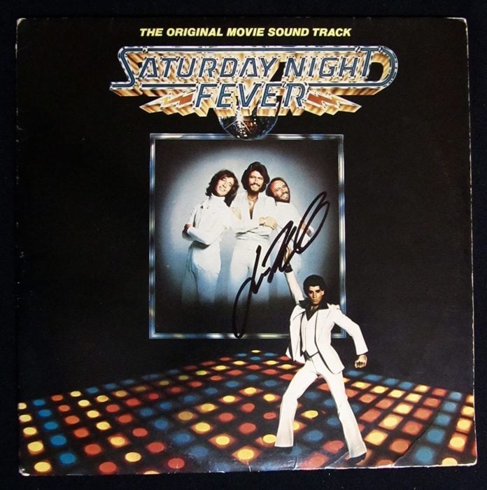 Portada del disco Saturday Night Fever de Bee Gees