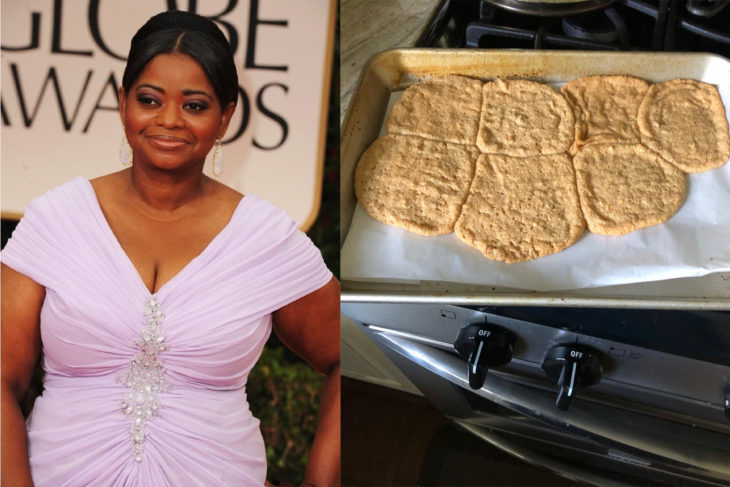 Octavia Spencer cocinando galletas 