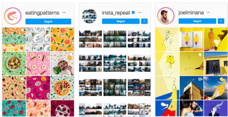 Diferentes tipos de feeds de Instagram