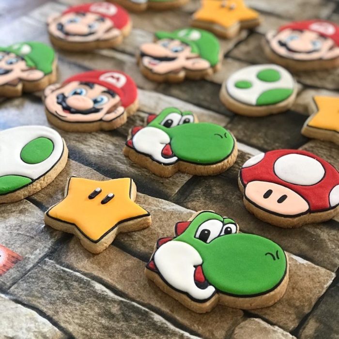 Galletas para festejar el día del niño de Mario Bros