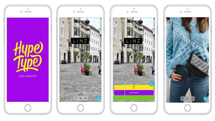 Hype Type aplicación para edición de stories en Instagram