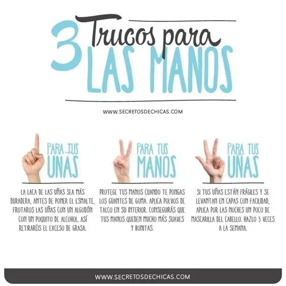 Tips para mantener tus manos limpias y bellas