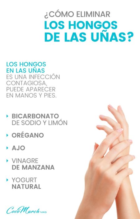 Infografía para eliminar los hongos de las uñas