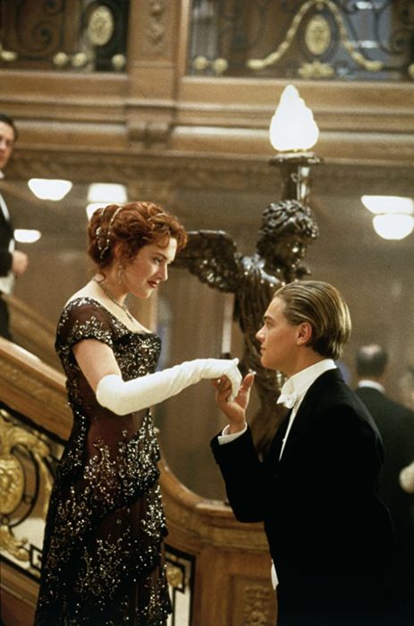 Escena de la película Titanic en la que participan Kate Winslet y Leonardo DiCaprio