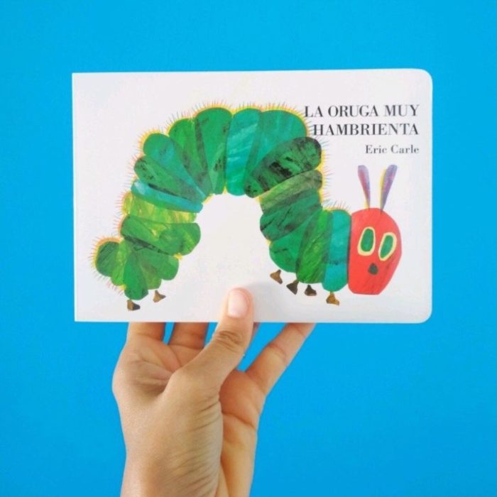 Portada del libro infantil La oruga muy hambrienta