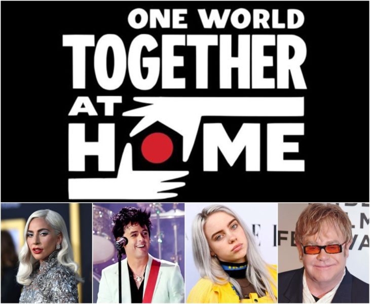 Poster oficial de One World Together at home concierto de Lady Gaga y la OMS