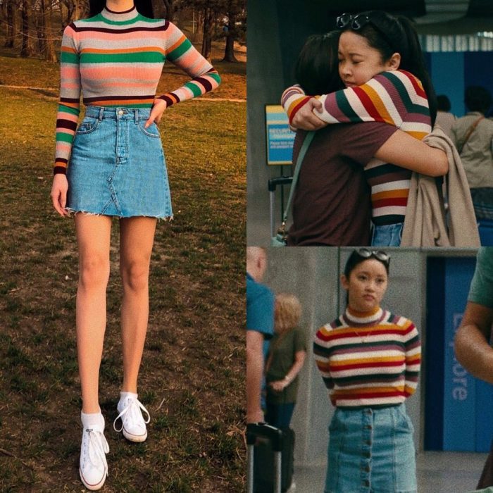 Recreación de outfit del personaje de Lara Jean