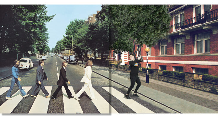 Portada editada del disco "Abbey Road" de The Beatles