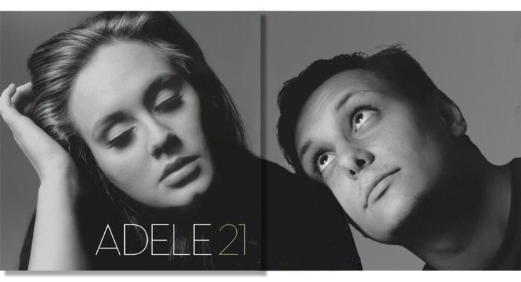 Portada editada del disco "Adele 21" de Adele