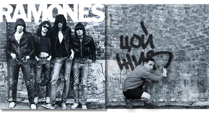 Portada editada del disco "Ramones" de Ramones