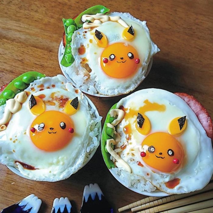 Desayunos kawaii de tus personaje favoritos hechos con huevo