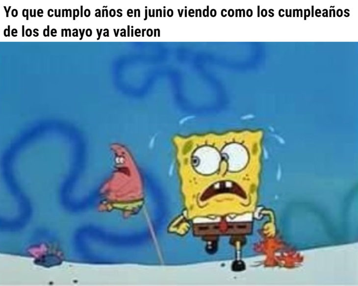 Memes de coronavirus para quienes cumplen años en cuarentena; Bob esponja corriendo